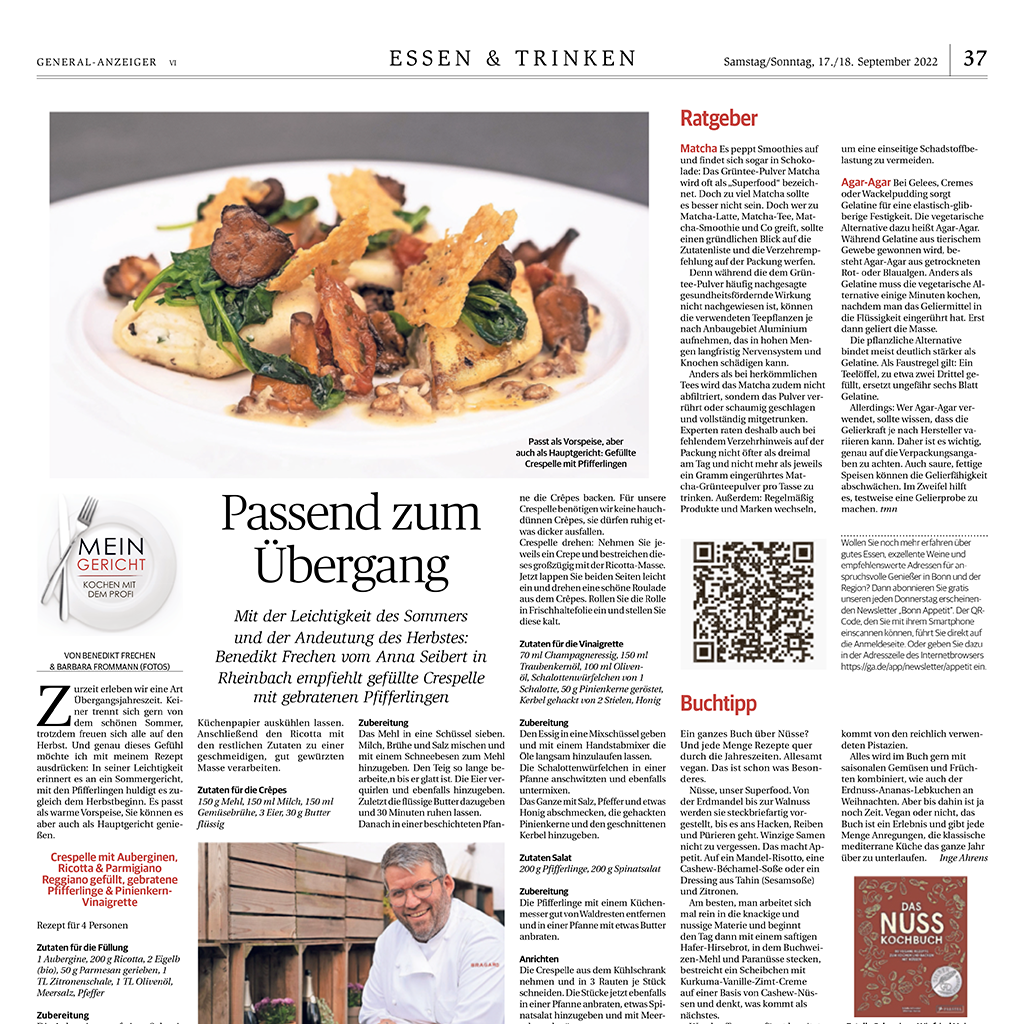 Grafik Rezept Passend Zum Übergang