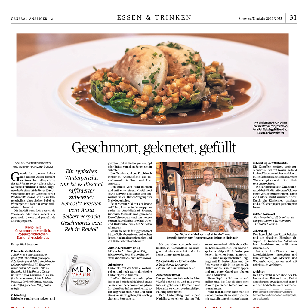 Grafik Rezept Geschmort Geknetet Gefüllt