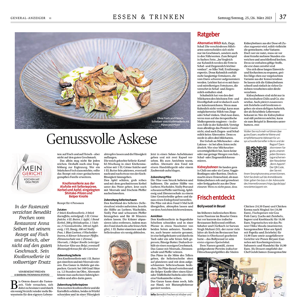 Grafik Rezept Genussvolle Askese