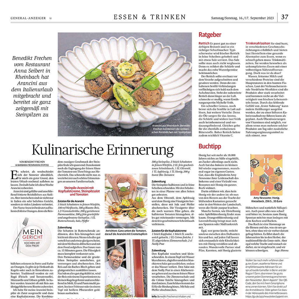 Grafik Rezept Kulinarische Erinnerung